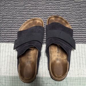 Birkenstock Dark Suede Slip-On Sandals
